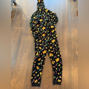 Holiday fleece onesie